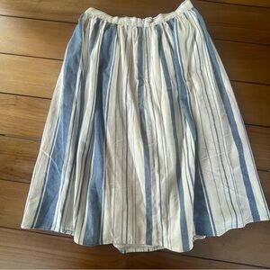 Very Last Chance! Anthropologie Blue & White Striped Skirt